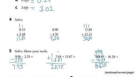 Unit 3 Module 2 Session 7 More Decimal Practice