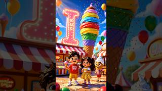 I is for Ice Cream | Kids Videos | Nursery Rhymes #kidsvideo #nurseryrhymes #shorts #viral