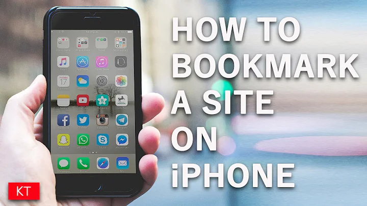 How to bookmark a site on iPhone