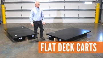 Flat Deck Carts for Large, Heavy Materials | Material Handling Minute