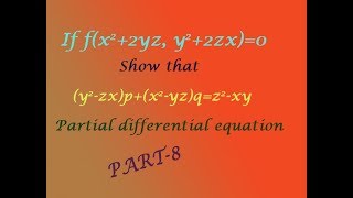 Famous PDE eliminating arbitrary function interesting  example(PART-8) Profile