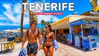 TENERIFE 🇪🇸 Exploring Playa de Las Américas Promenade | 4K HDR
