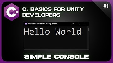 First Console App - C# Basics for Unity