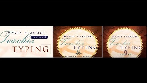 Mindscape In Credit Mavis Beacon Teaches Typing 5, 8, and 9 Comparison