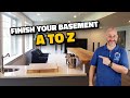 DIY | How To Renovate an Unfinished Basement | A To Z