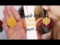 How to make simple autumn macrame leaf: DIY macrame leaves earrings tutorial part 3