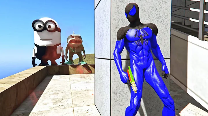 GTA 5 Funny Spiderman vs Tung Tung Tung Sahur vs Pink Minion Epic Ragdoll Fail Eps.78