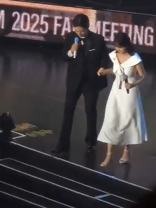 250726 sohyun is with bogum in japan at his fanmeeting 🥺 #goodboy #kimsohyun #parkbogum #ship