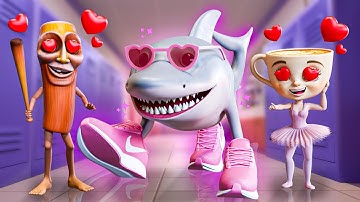 BARBIE TRALALERO TRALALA at SCHOOL! Italian Brainrot Animation