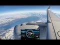 Landing in Frankfurt. Speed and Altitude Recording. Airbus A320