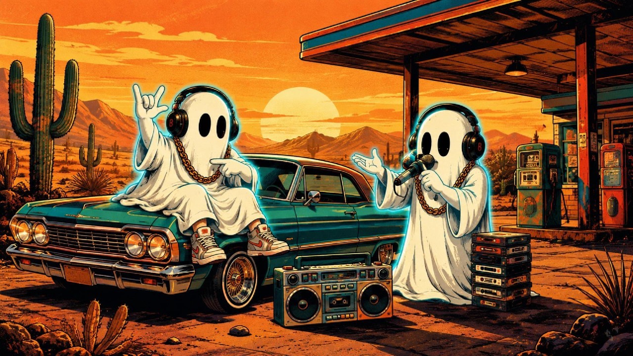 90s Rap at a Desert Gas Station 🌅 | West Coast G-Funk & Old