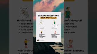 Gara-gara hobi bisa jadi cuan #shorts #bisnis #motivasi