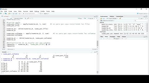 Estructuras de datos en R: Matrices