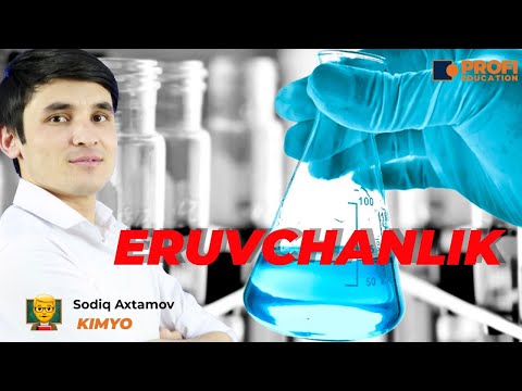 Umumiy kimyo: Eruvchanlik