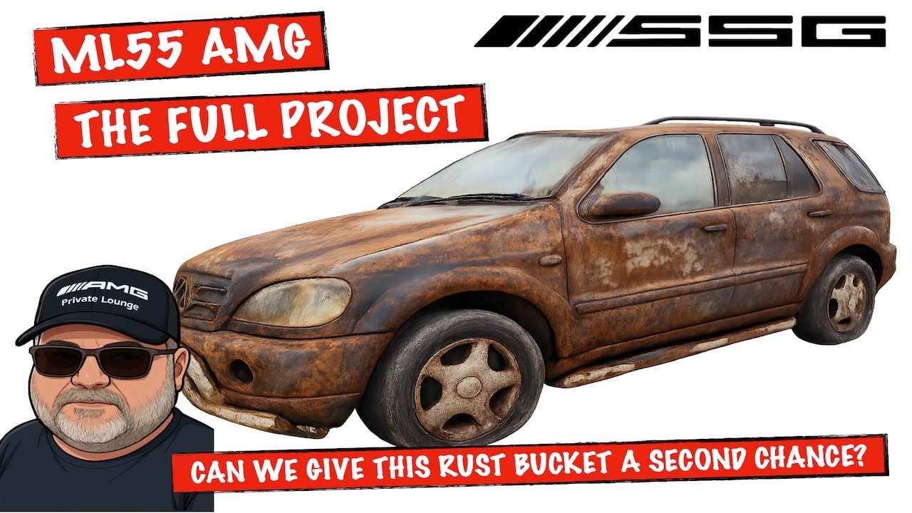 ML55 AMG FULL PROJECT TURNING A RUST BUCKET INTO A DESCENT MOT PASS AMG