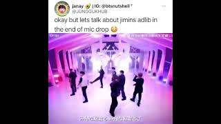 When Jimin Did Adlib In Mic Drop