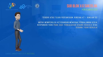 SAKERNAS 2020: Video 11 - Sub Blok V.G