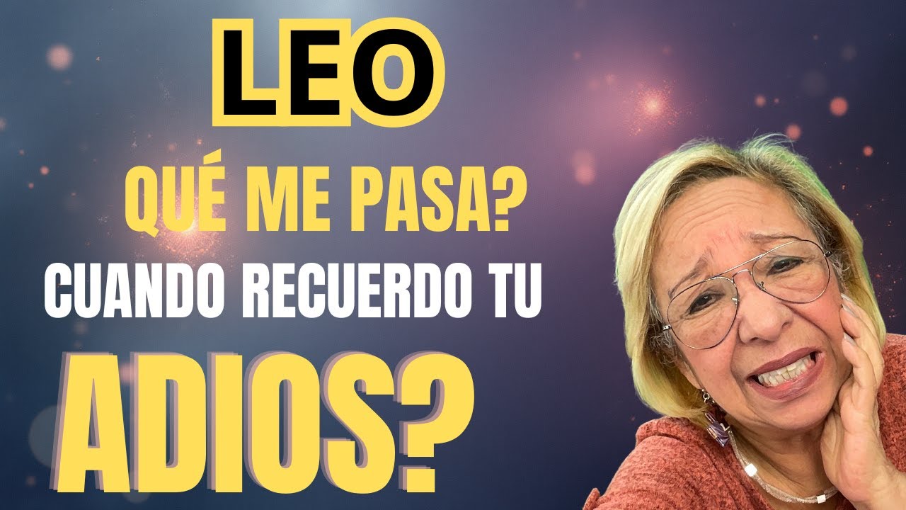 LEO! SI SUPIERAS QUE NO HACE MÁS QUE PENSARTE PORQUE TE EXTRAÑA UN MONTÓN!