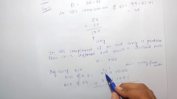 BCD Subtraction |using 10