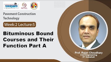 Lec 8: Bituminous bound courses and their function Part A