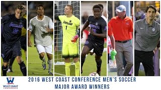2016 WCC Men's Soccer Postseason Awards