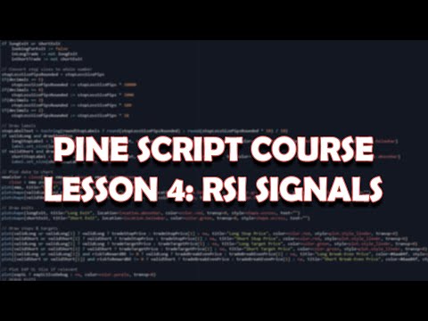 Pine Script [OUTDATED V4] Tutorial | Lesson 4 | Generating RSI Signals