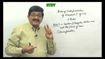 General Rules of Interpretation I The Customs Tariff Act 1975 I Prof. Rajesh Tayal