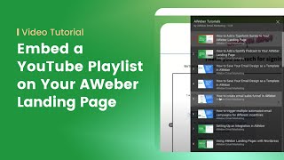 How to embed a YouTube Playlist on a Landing Page