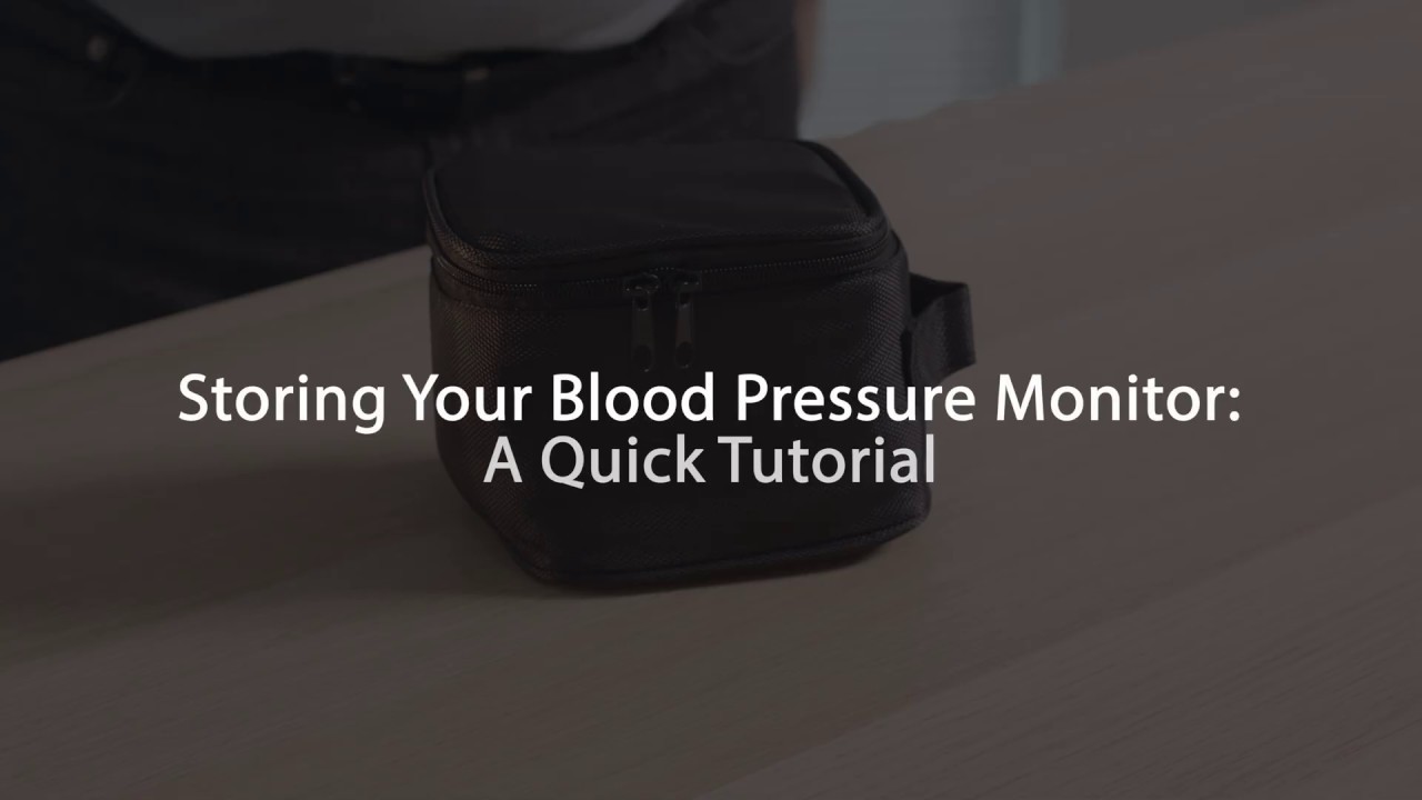 How to pack your OMRON Blood Pressure Monitor in its Carrying Case. 