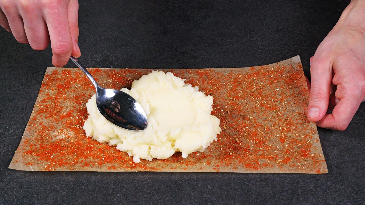 Potato Meat Dinner in Parchment Paper