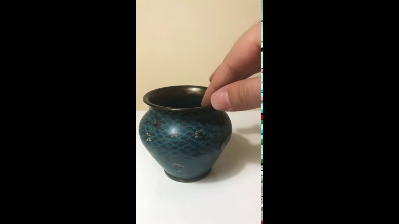 A small pair of Chinese cloisonné vases, 19th century - YouTube