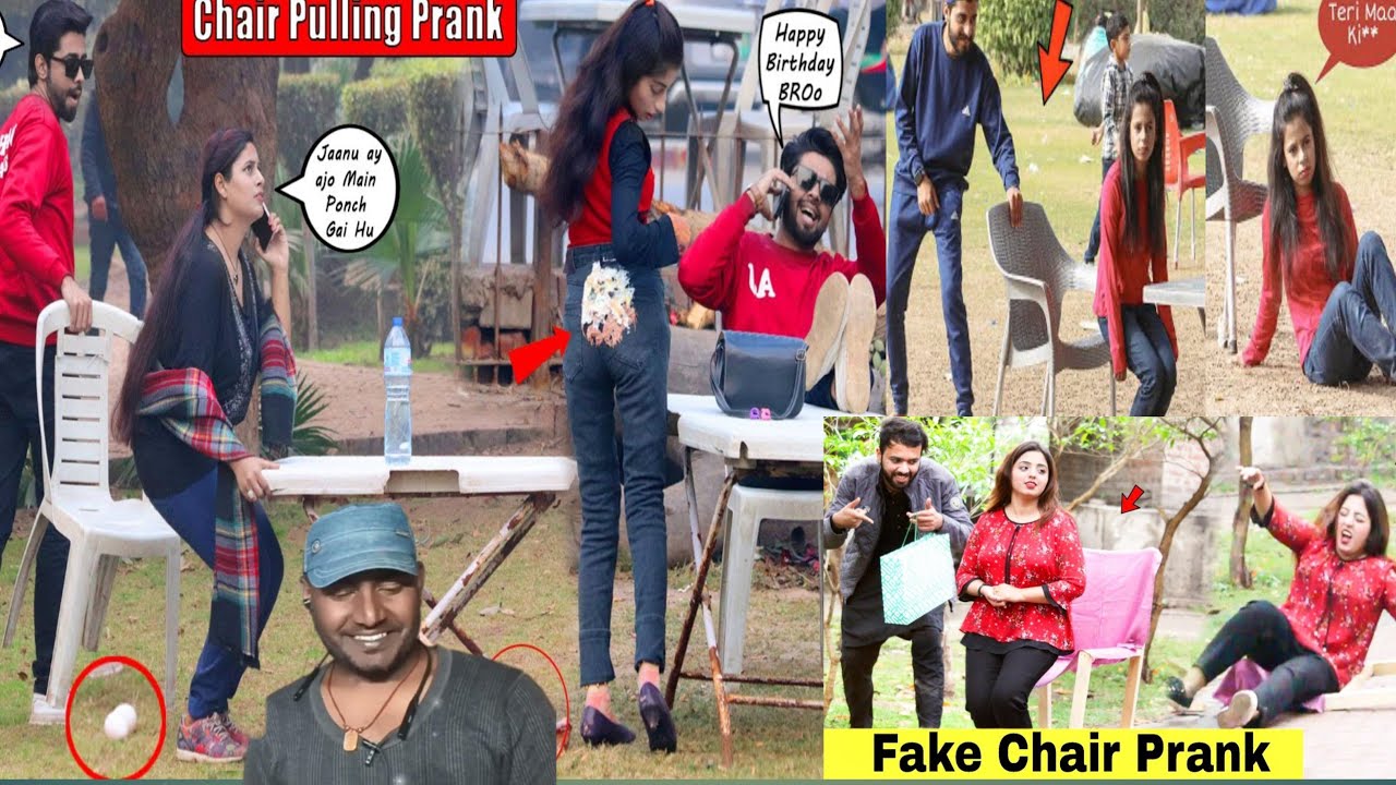 chair pulling on prank girl|prank video on girls|prank video| funny prank video