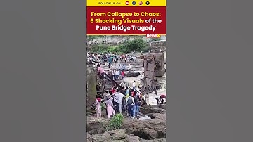 Pune Bridge Collapse: 6 Shocking Visuals of Indrayani River Bridge Collapse #bridgecollapse #shorts