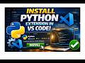 Get python extension on VS Code withthese steps#codingtutorial #pythonanddjangofullstackwebdeveloper