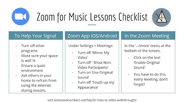 Zoom for Music Lessons -  iPhone Walkthrough