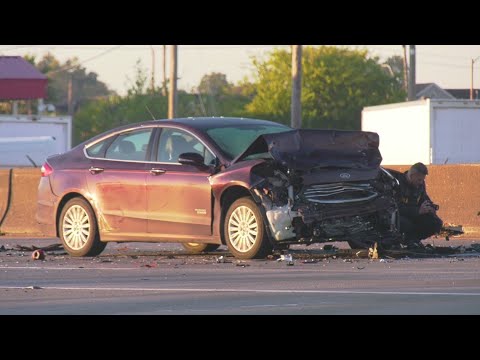 Woman dead after getting hit by vehicle on North Freeway - YouTube