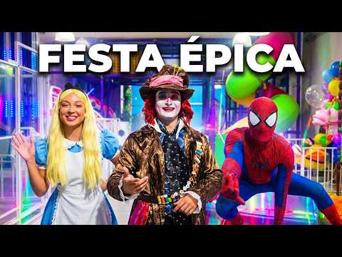 Chapeleiro Maluco, Alice e Homem aranha foram convidados para a festa! 🥳💥