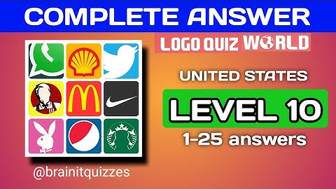 Logo Quiz World, United States. Level 10 answers #logoquiz