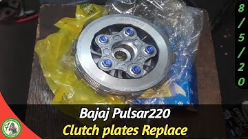 How to replace (install) pulsar 220 clutch plates