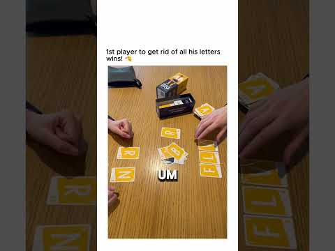 Quickstop 1st player to get rid of all his letters wins