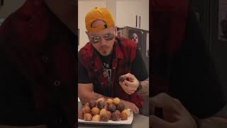 50 SUBSCRIBERS | 50 TIMBITS @TimHortons #foodchallenge #mukbang  #speedchallenge #trendingshorts