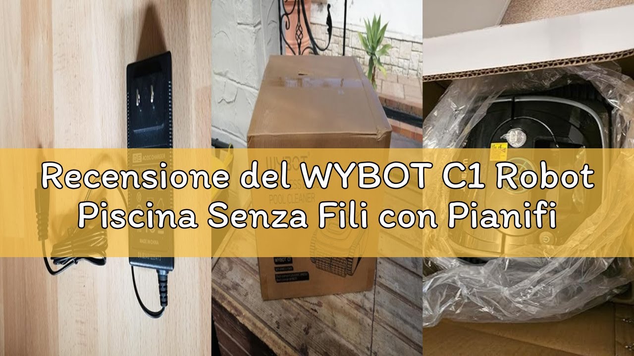 Recensione del WYBOT C1 Robot Piscina Senza Fili con Pianificazione Intelligente del Percorso, Puliz