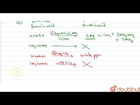 Video: How To Distinguish Formic Acid From Acetic Acid