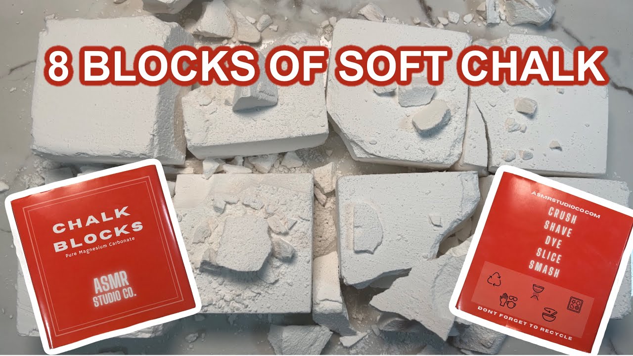 8 SOFT | 1 FIRM CHALK BLOCK | ASMR STUDIO CO
