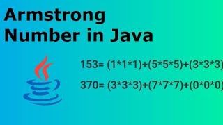 Armstrong Number Program in Java Logic Explained in detail Hindi WAP in java for Armstrong