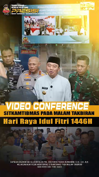 POLDA KALSEL VIDEO CONFERENCE DENGAN KAPOLRI