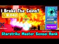 I Broke The Coins?! Unlocked Best Rank Starstrike Master Sensei! - Roblox Ninja Legends
