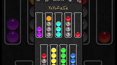 Ball Sort Color Water Puzzle Level 75 Walkthrough 🧪⚪️⚪️⚪️⁉️, #shorts