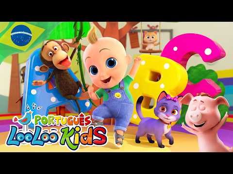 Fun Animal Alphabet + Baby Shark! 🐾 Songs for Toddlers - LooLoo Kids Portuguese