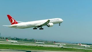 Türk Hava Yolları | Turkish Airlines Boeing 777 kalkış Istanbul Atatürk Havalimanı Resimi